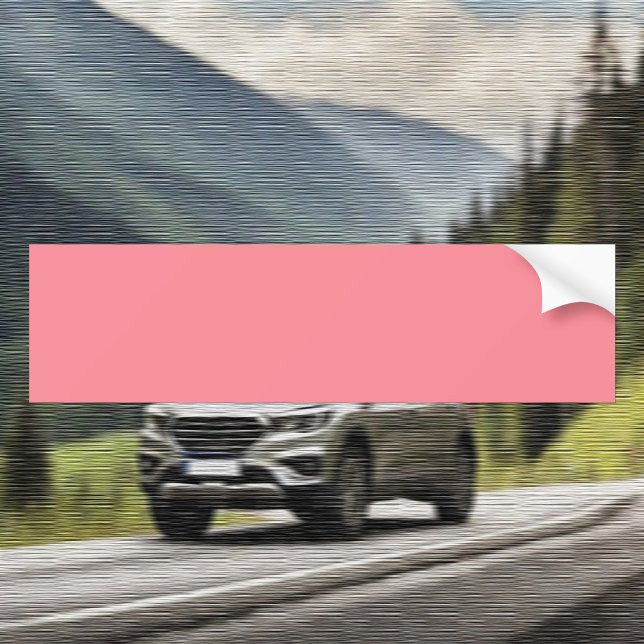 Trend Färg - Watermelon Rosa Bumper Sticker Bildekal (Skapare uppladdad)