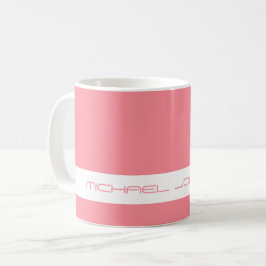 Trend Färg Watermelon Rosa - Futuristiska Namn Mug Kaffemugg