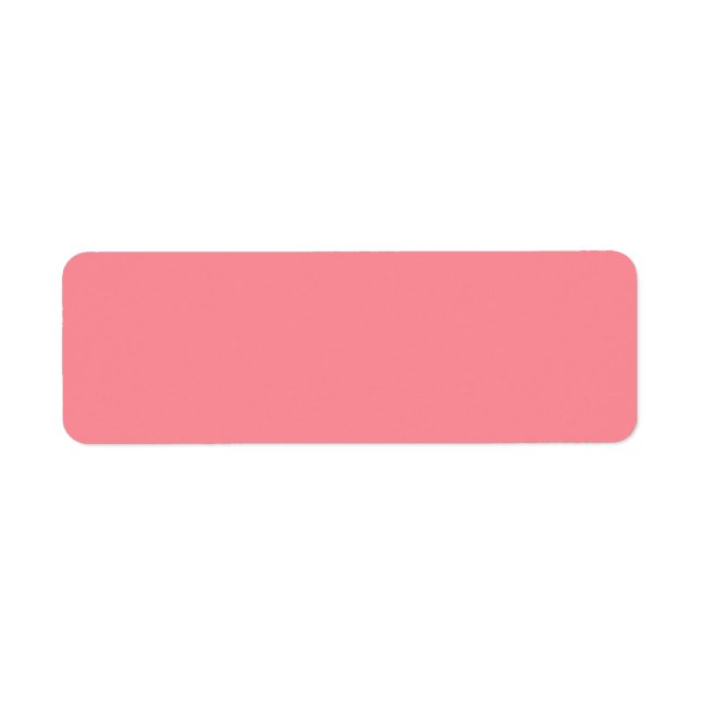 Trend Färg Watermelon Rosa Returetiketters Returadress Etikett (Framsidan)
