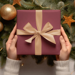 Trend Färger - Crimson Red Färg - Solid Roll Presentpapper