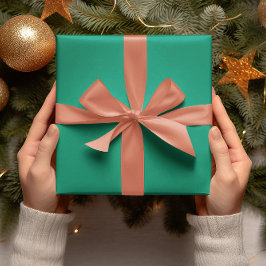 Trend Färger - Jade Grönt Färg - Solid Roll Presentpapper