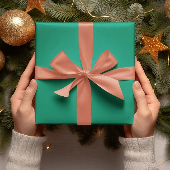 Trend Färger - Jade Grönt Färg - Solid Roll Presentpapper (Skapare uppladdad)