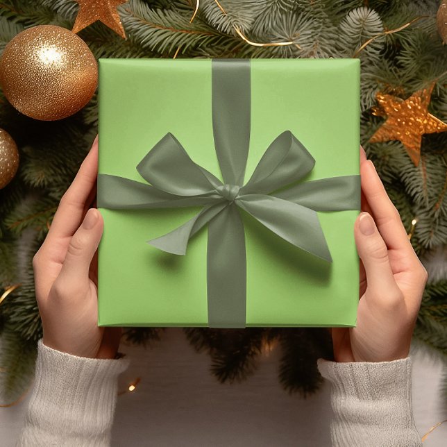 Trend Färger - Kiwi Grönt Färg - Solid Roll Presentpapper (Skapare uppladdad)