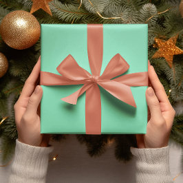 Trend Färger - Minty Grönt Färg - Solid Roll Presentpapper