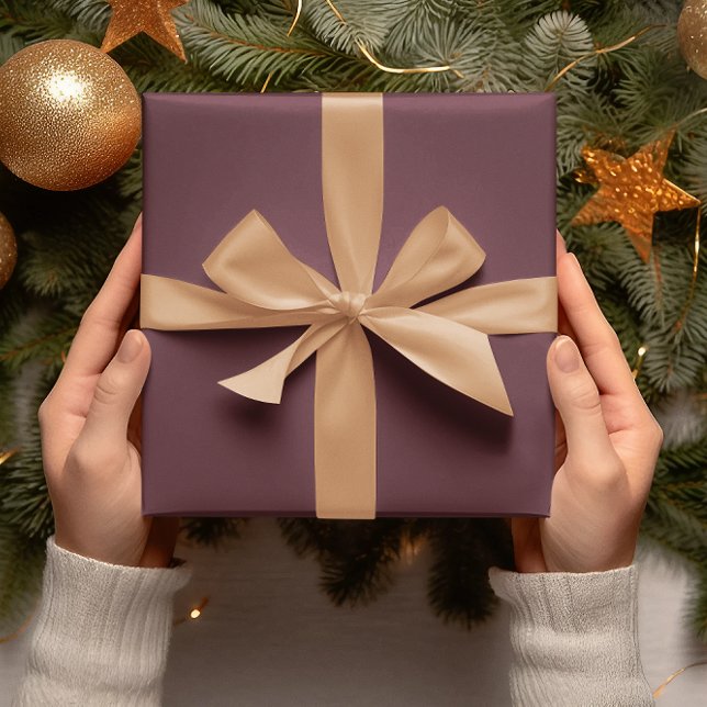 Trend Färger - Mörk Red Vin Färg - Solid Roll -  Presentpapper (Skapare uppladdad)