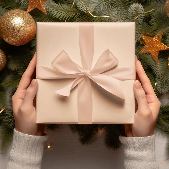 Trend Färger - Peach  Färg - Solid Roll Presentpapper (Skapare uppladdad)