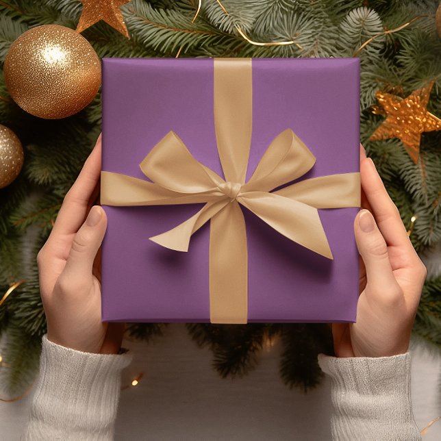 Trend Färger - Plum Lila Färg - Solid Roll Presentpapper (Skapare uppladdad)