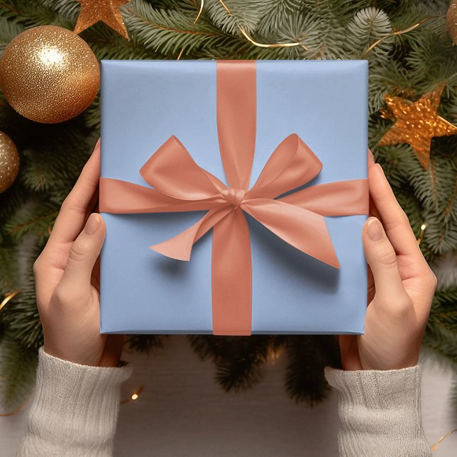 Trend Färger - Powder Blue Färg - Solid Roll Presentpapper (Skapare uppladdad)