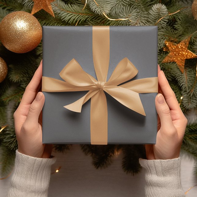 Trend Färger - Slate Grått Färg - Solid Roll Presentpapper (Skapare uppladdad)