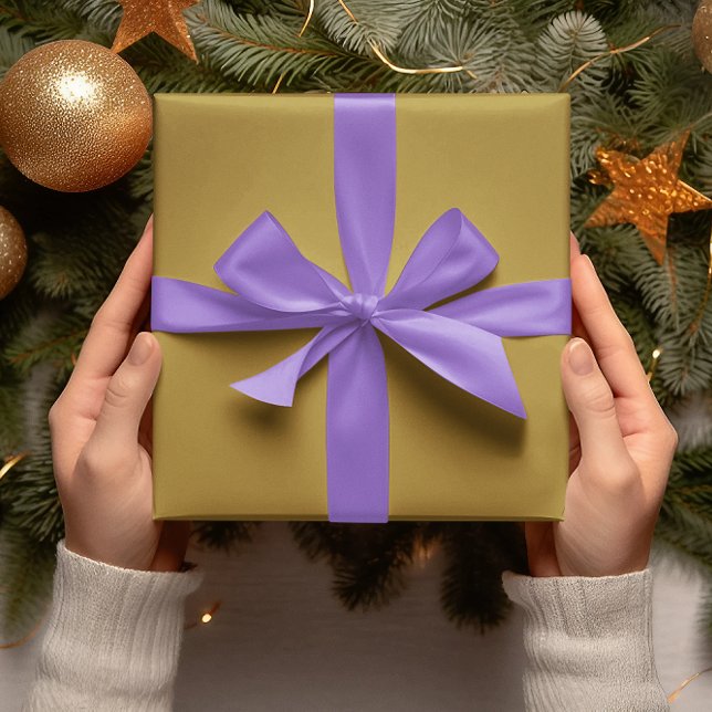 Trend Färger - Sunny Olive Färg - Solid Roll Presentpapper (Skapare uppladdad)