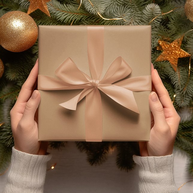 Trend Färger - Warm Beige Färg - Solid Roll Presentpapper (Skapare uppladdad)