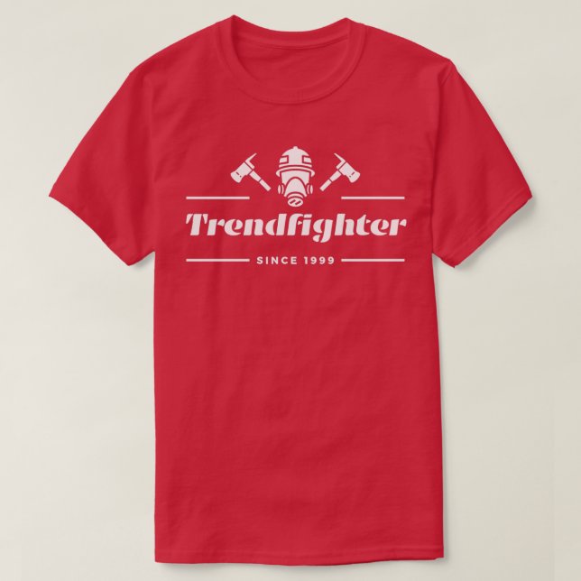 Trend Fighter White T Shirt (Design framsida)