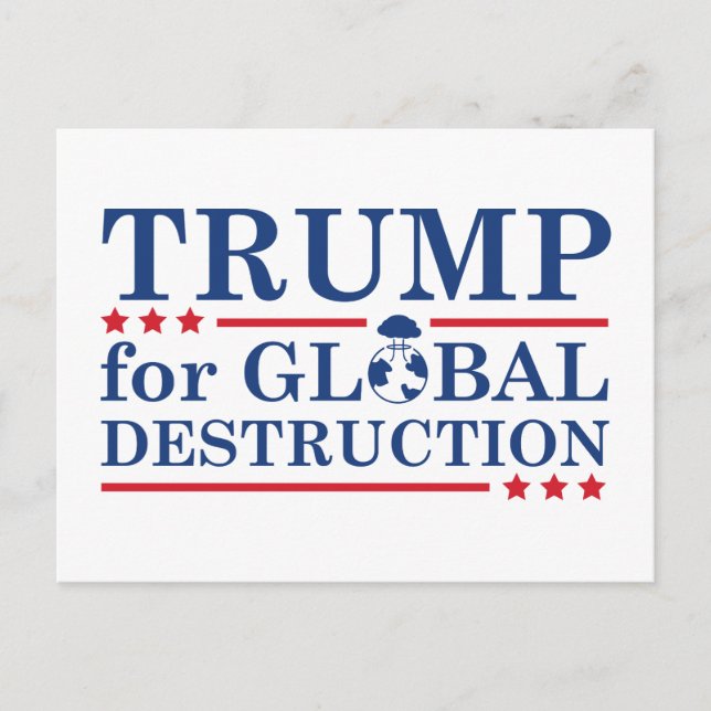 Trend for Global Destruction Vykort (Framsida)
