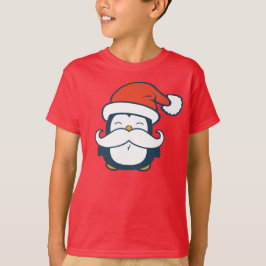 Trend för julpingvinmustasch tee shirt