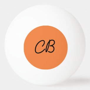 Trend Fresh Tangerine Monogram Ping Pong Boll
