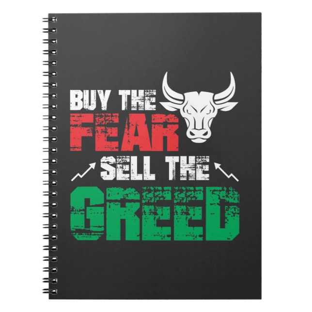 Trend Lagrar Market Trading Fear Greed Investor Anteckningsbok (Framsidan)