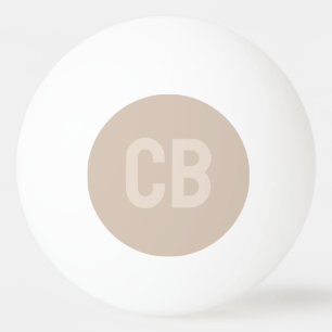 Trend Soft Taupe Monogram Ping Pong Boll