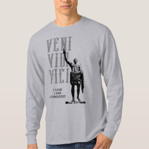 Trendande Citat Veni Vidi Vici Mäns Motivation T Shirt