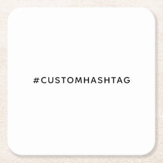 Trendande Hashtag Modern Stil för Sociala Medier Underlägg Papper Kvadrat
