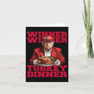 Trendande humor Trump Vinnare Vinnare Turkdinner Kort