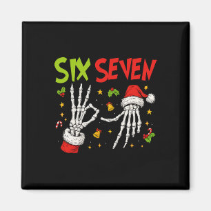 Trendande Six Seven Meme Jul 67 Xmas Män Kvinnor Magnet