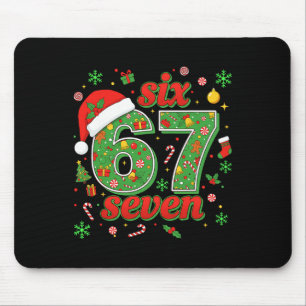 Trendande Six Seven Meme Jul 67 Xmas Män Kvinnor Musmatta