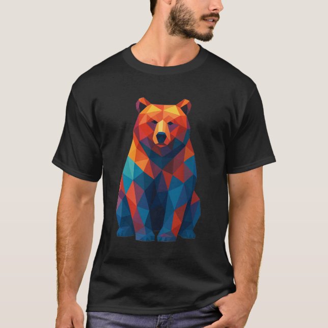 Trenddesign för geometrisk nalle t shirt (Framsida)