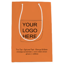 Trendfärg - Färsk Tangerin Medium Logotyp Presentp