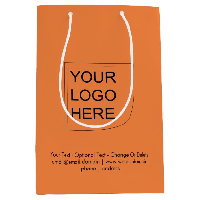 Trendfärg - Färsk Tangerin Medium Logotyp Presentp (Framsidan)