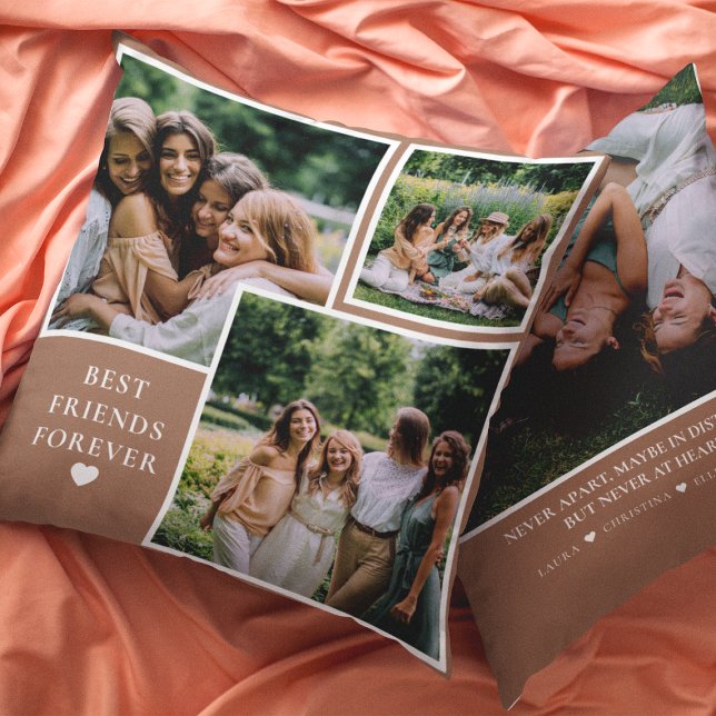 Trendig 4, bästa vänner för foto och Bestie-offert Kudde (Skapare uppladdad)