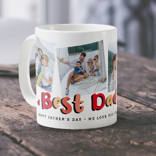 Trendig 4 Photo Best Pappa Alltid Keepsaké Fars da Kaffemugg