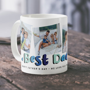 Trendig 4 Photo Best Pappa Alltid Keepsaké Fars da Kaffemugg