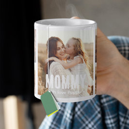 Trendig 5 Foto Collage Mamma Kaffemugg