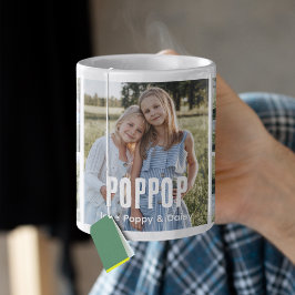 Trendig 5-foto collage Poppop Kaffemugg