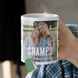 Trendig 5 Fotoskollage Farfar Kaffemugg