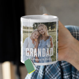 Trendig 5 Fotoskollage Farfar Kaffemugg