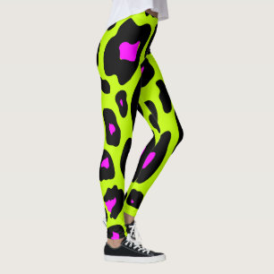 Trendig 80-talets baljväxter från Leopard Mönster Leggings