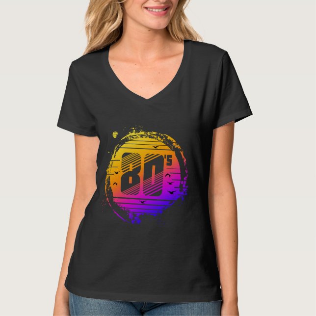 trendig 80-tals vintage  t shirt (Framsida)