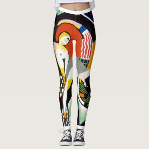Trendig Abstrakt Modern Art Kvinnos Yoga Byxor