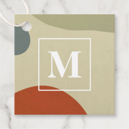 Trendig Abstrakt Monogram Homemade Business Rustic Gåvor Etiketter