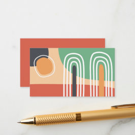 Trendig abstrakt organisk konstdesign tilläggskort