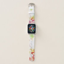 Trendig Abstrakt Rosa Lime Lila Paint Drip-Blommig