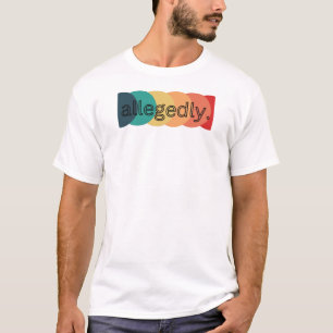Trendig Abstrakt Skriv ut Tee, T Shirt
