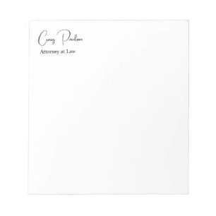 Trendig advokat unik specialitet anteckningsblock