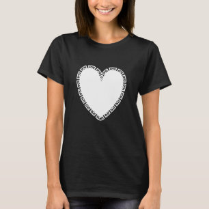 Trendig Aestesiskt dekorativt hjärta T Shirt