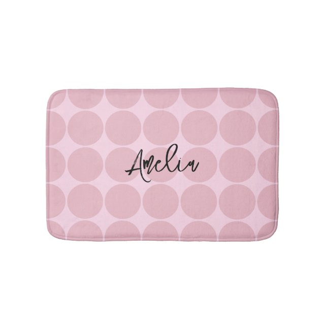 Trendig Aesthetic Rosa Personlig Girly Gifts Badrumsmatta (Framsidan)
