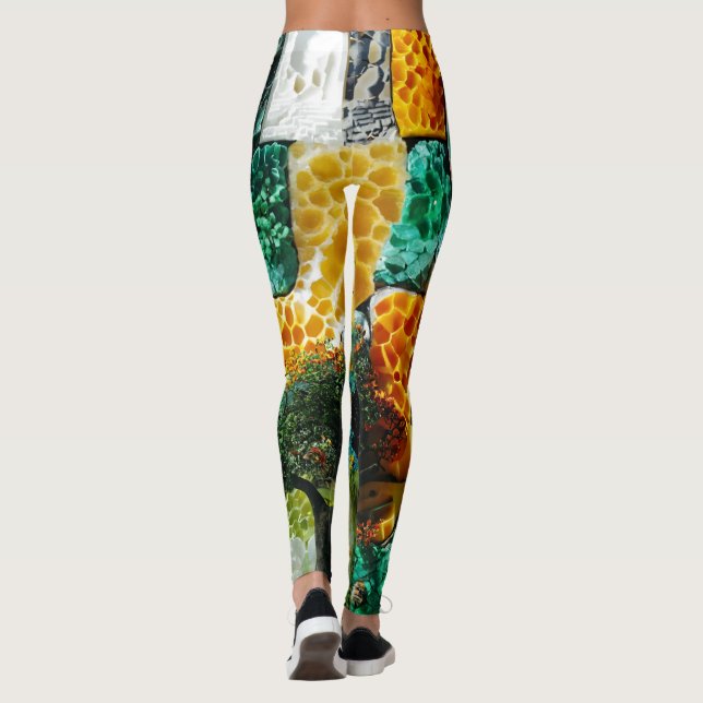 Trendig Aktivkläder Högläppade Leggings (Baksida)