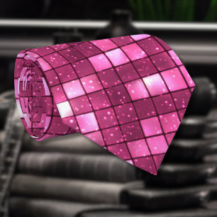 Trendig Alla Hjärtans Dag Hot Pink Disco Stil Fyrk Slips