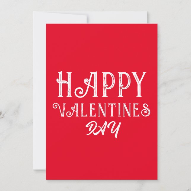 TRENDIG ALLA HJÄRTANS DAG ROMANTIC VALENTINE INBJUDNINGAR (Framsida)