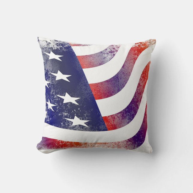 Trendig amerikansk flagg-kastkudde kudde (Framsida)
